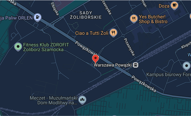 barber's shop address shown on a map